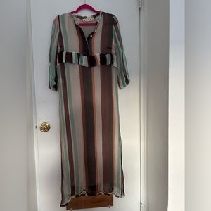 Marni striped maxi dress